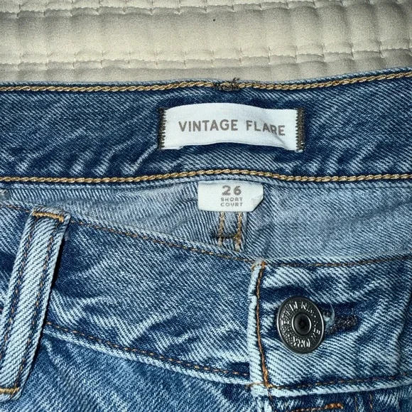 AE 77 Vintage Flare Medium Blue High-Rise Flare Jeans - Picture 16 of 16